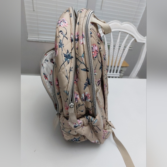 Vera Bradley Performance Twill Campus Backpack Strawflowers NWT - Picture 5 of 7